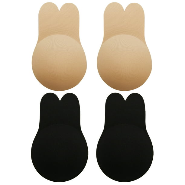 Rabbit Breast Liftup Nipple Covers Reusable Adhesive Silicone Party Bra Pads